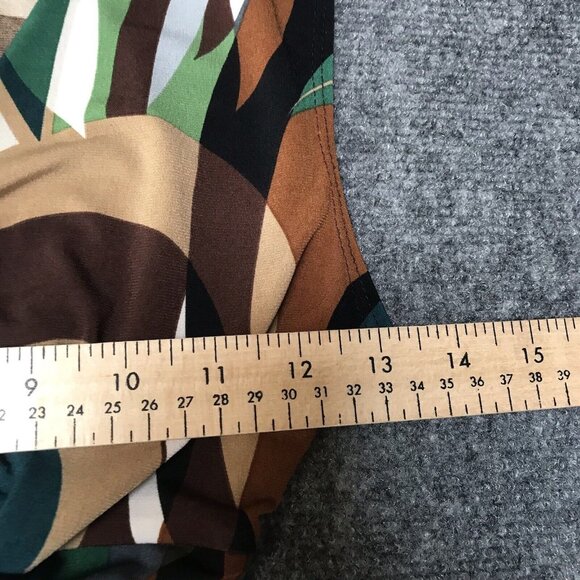 Y2K BCX Top Babydoll Medium Fairy Groovy Drape Twist Retro 60s 70s Brown Indie - Picture 5 of 9